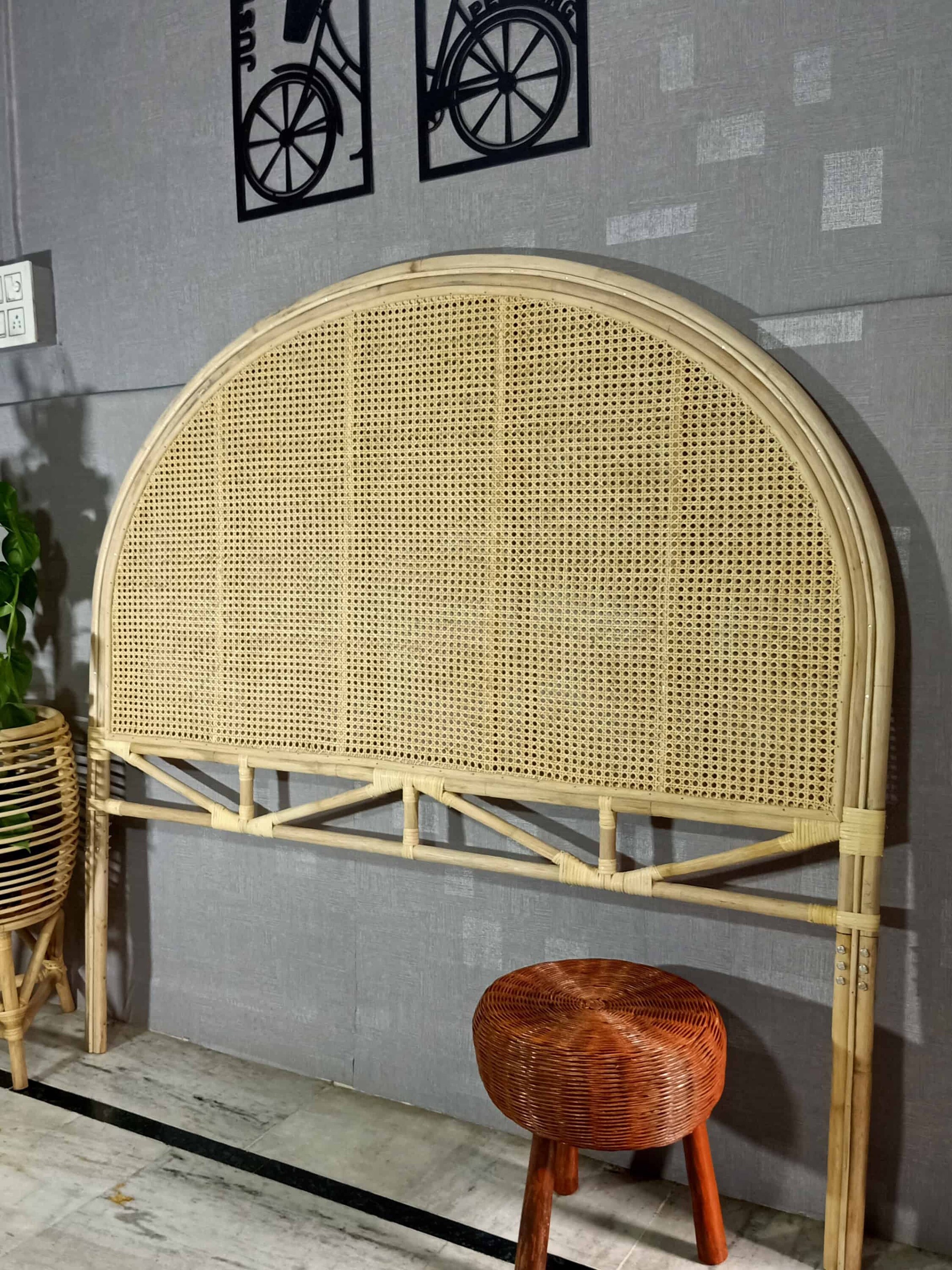 Rattan Bedhead, Rattan Headboard, Bedrail, Handmade Bedhead, Boho ...