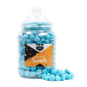 Caramelle al lampone blu, barattolo regalo grande Mr Beez