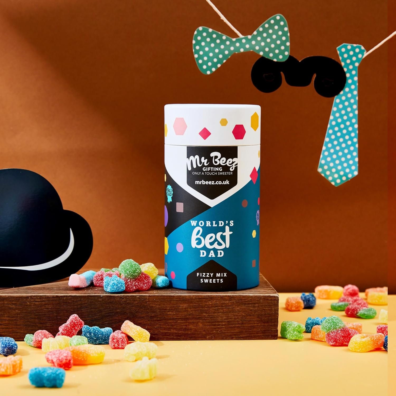 Mr Beezsweets Worlds Best Dad Gift Fizzy Mix 23x9cm 625 | INDIA