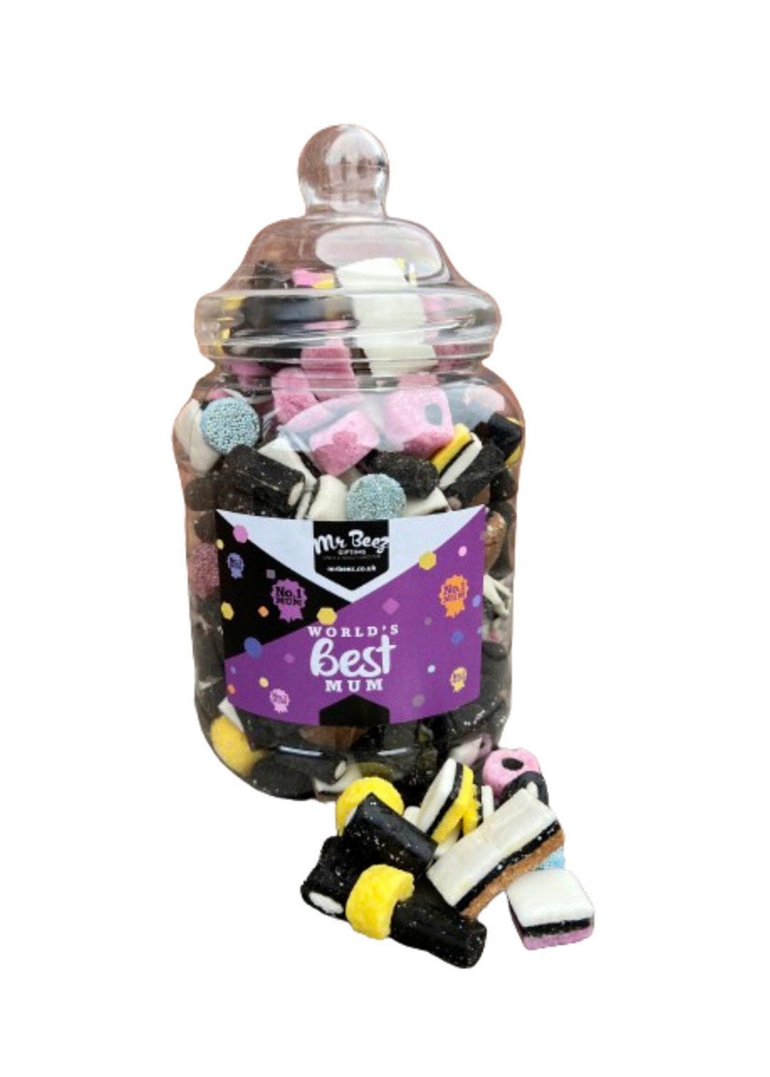 Worlds Best Mum Liquorice Allsorts Novelty Sweet Tub 1700gm Etsy