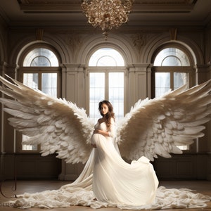 8 hochauflösende digitale Hintergründe, Umstands-Hintergrund-Overlays, Engelsflügel, Studio-Hintergründe, Photoshop Fine Art Texturen