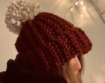 Chunky Hand-Knit Hat