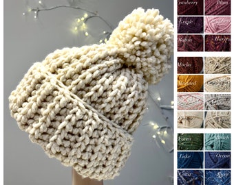 Chunky Hand-Knit Hat