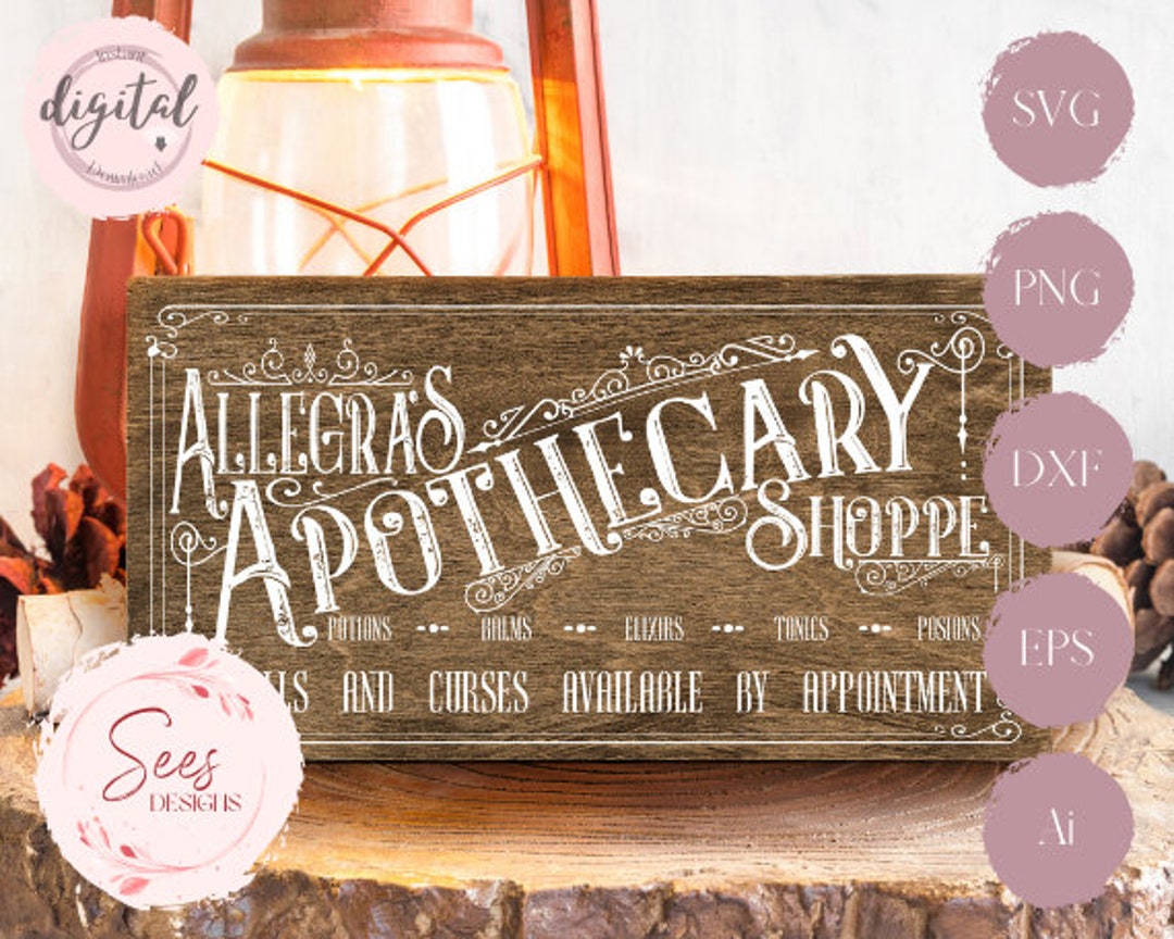 Vintage Apothecary Sign Digital Download - Etsy