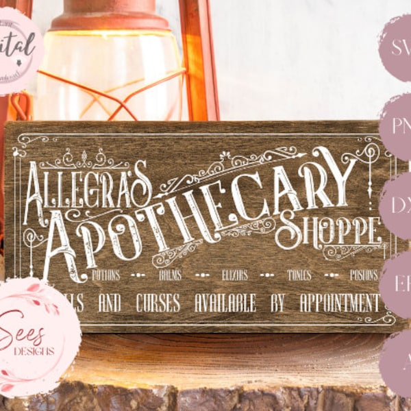 Apothecary Sign - Etsy