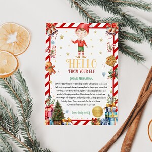 Personalized Elf Arrival Letter Printable for Christmas Decor, Elf Welcome Letter, I&#39;m Back Elf Letter, Christmas Kids Fun