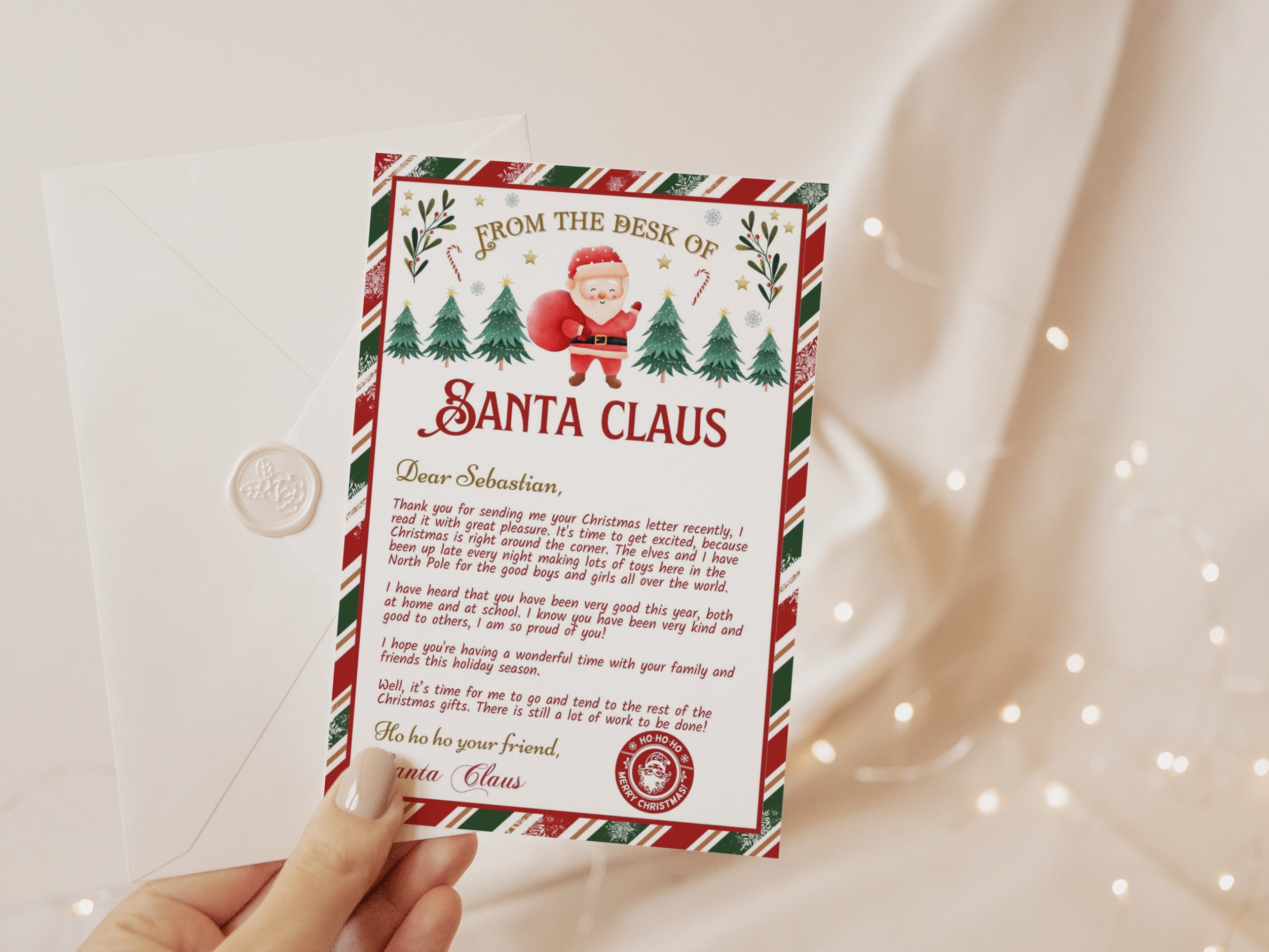Personalized Santa Letter, Official Letter From Santa Editable ...
