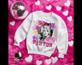 Dolly Parton Alla hjärtans dag-tumbler sublimeringsdesign (digital nedladdning)