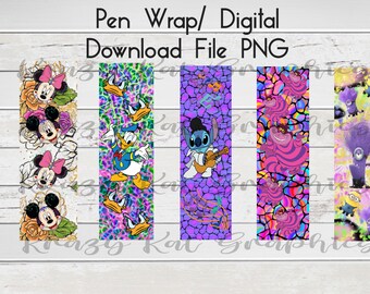 Karakter, Epoxy, Crafting Supply, inkt joy pen, Pen Wrap Digital Download bestand PNG