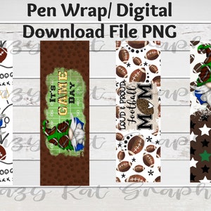 Football, Gnome, Epoxy, Crafting Supply, ink joy pen, Pen Wrap Digital Download file PNG