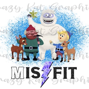 Misfit, Characters, T-shirt, waterslide, Sublimation, tumbler graphic, Clipart, Digital Download File PNG, JPG, DTF
