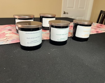 100% Soy Candles Homemade, All Natural Candles, Spring scented Candles