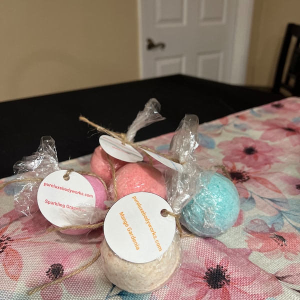 Natural Bath Bomb, Fizzy Bath Bomb, Naturally Scented, Birthday Gift, Spa Day