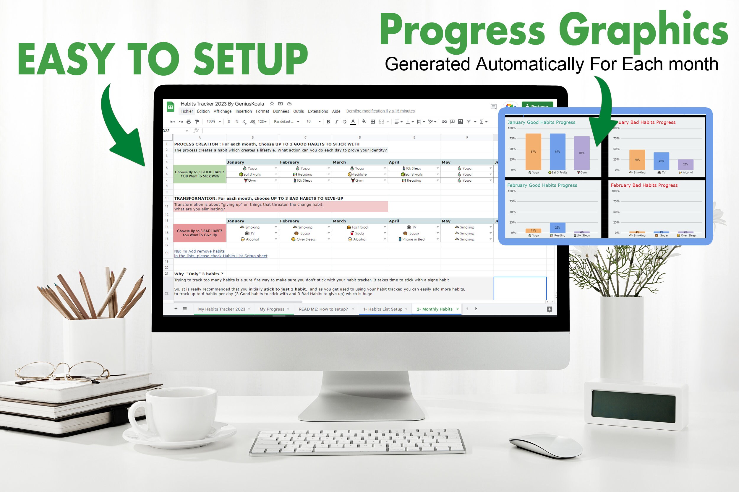 Habit Tracker Spreadsheet 2024 Google Sheets Habit Tracker Daily Habit