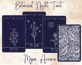 Botanical Tarot Printable Tarot Cards | Unique Tarot Deck | Major Arcana, PDF INSTANT DOWNLOAD to print, Tarot Deck, Pick a Card Tarot