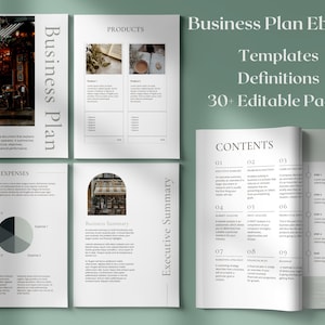 Small Business Plan Template, Business Planner Proposal, Start Up Workbook, Business Plan Analysis, Canva, Word, Side Hustle, EDITABLE Plan