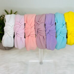 Pastel Spring Knotted Headband | Top Knot headband | Women’s headband