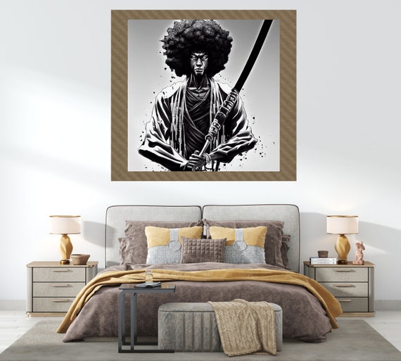 Afro Samurai' Poster, picture, metal print, paint by Sultan Studio