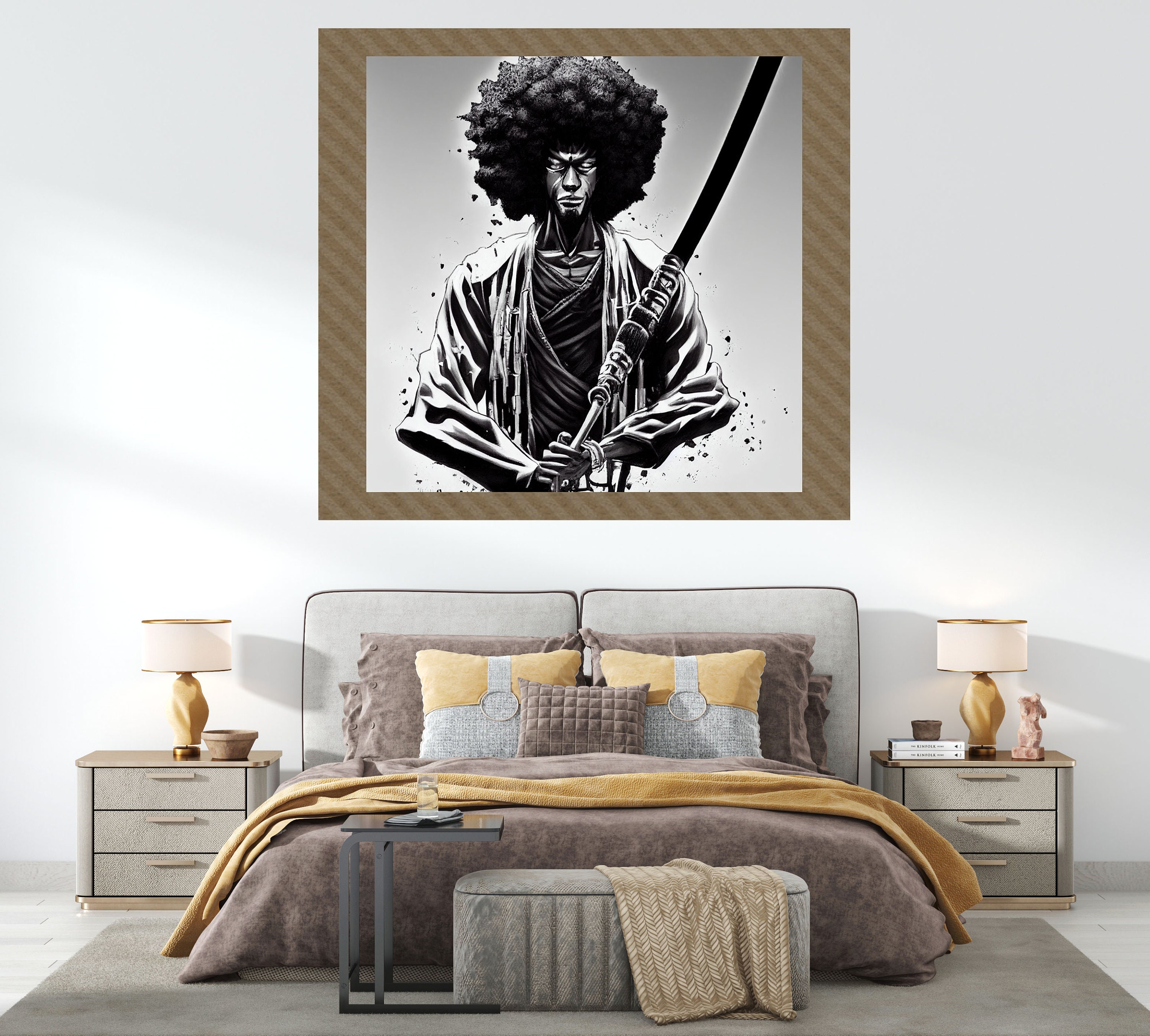 Afro Under the Sun Afro Samurai Manga Anime Air Freshener 