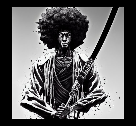 Amazon.com: Afro Samurai Poster Movie (27 x 40 Inches - 69cm x 102cm)  (2007) (Japanese Style B): Posters & Prints