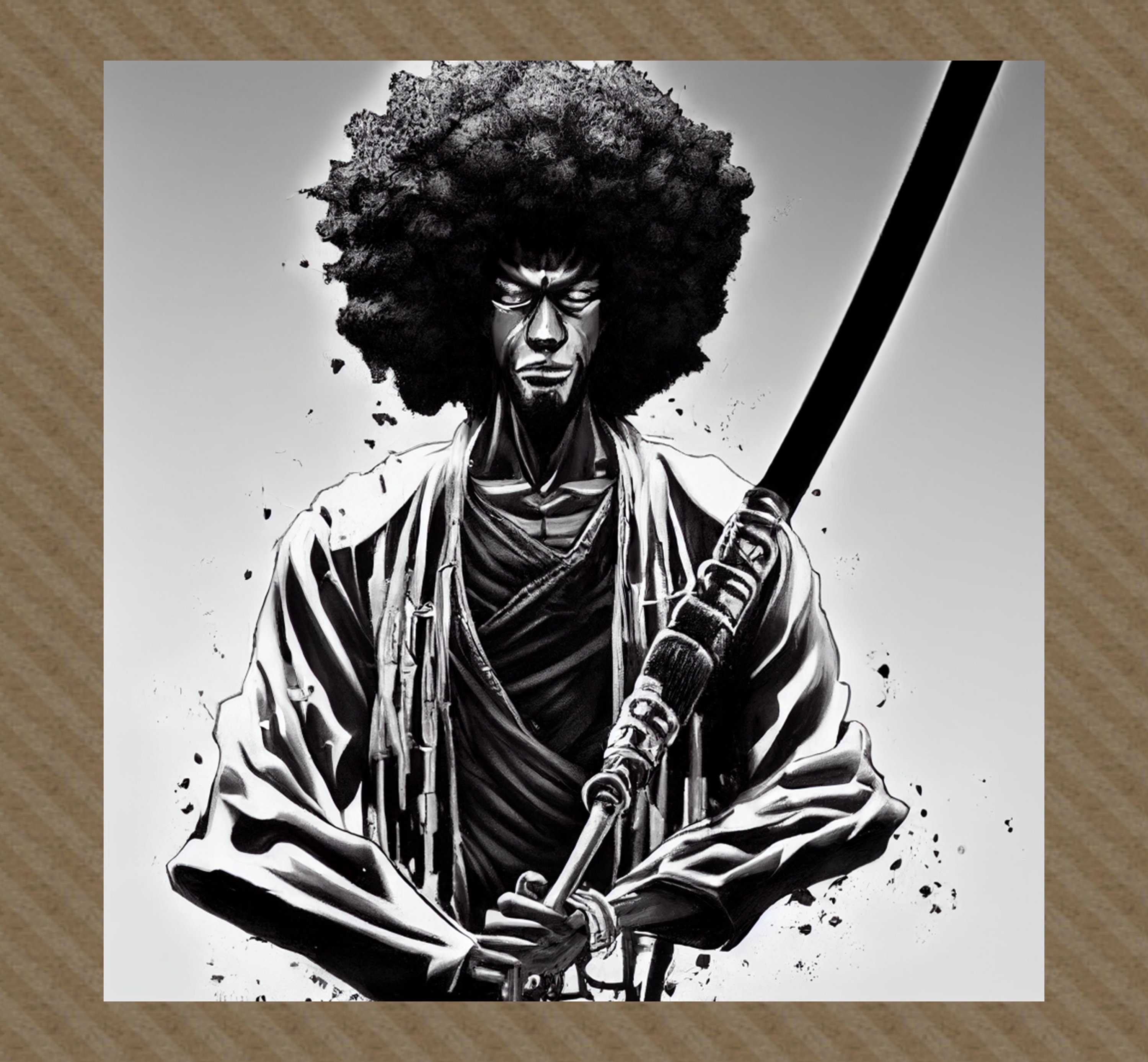 Afro Samurai - #0008 Poster for Sale by diegosilvaarts