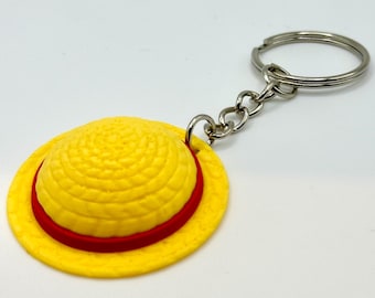 Luffy Straw Hat Keychain – One Piece Anime Keychain
