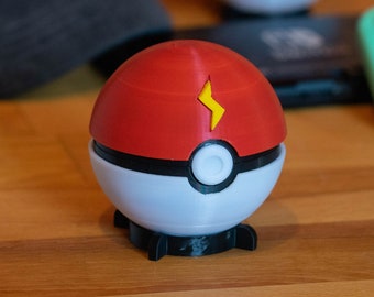 TEMPOBALL PIKABALL Nintendo Switch Games Gamebox Holder for Games Case POKEBALL Pikachu
