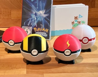 POKEBALL TEMPOBALL HYPERBALL Ultraball Premium Ball for Nintendo Switch Games Gamebox Holder for Games Case Pikachu Pokemongo