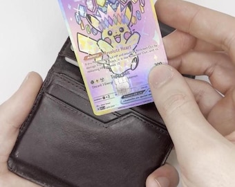 Diseño personalizado para tarjetas de crédito Pokémon | Pegatinas para tarjetas | Diseño para carteras de anime | Pegatinas personalizadas para tarjetas