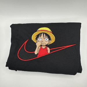 Camiseta de One Piece Luffy, algodón, bordada, anime Luffy imagen 3