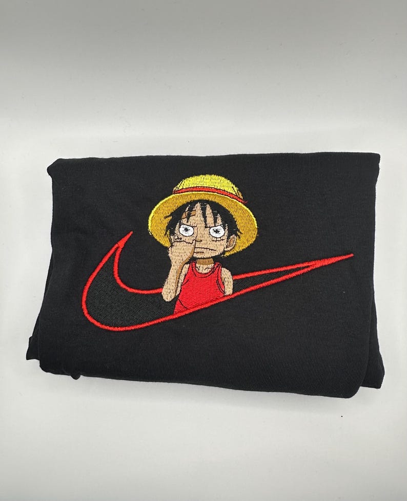 Camiseta de One Piece Luffy, algodón, bordada, anime Luffy imagen 3