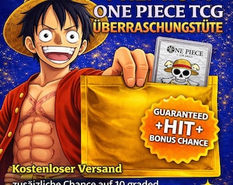 Premium One Piece TCG Surprise Bag – 2 Booster Packs, Guaranteed Hit & Bonus Chance to Get a Golden DON!! Card