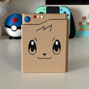Pokedex Evoli Pokemon Nintendo Switch Spiele Gamebox Halter für Spiele Case POKEBALL