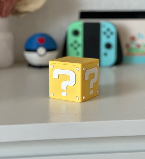 Nintendo Switch Box Super Mario Question Mark Block Game Holder Etsy