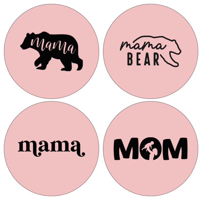 Mother's Day Macaron Stencils Cake Pop Stencils image 5