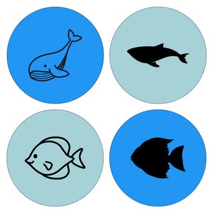 Sea Buddies Macaron Silk Stencils | Cake Pop Stencils