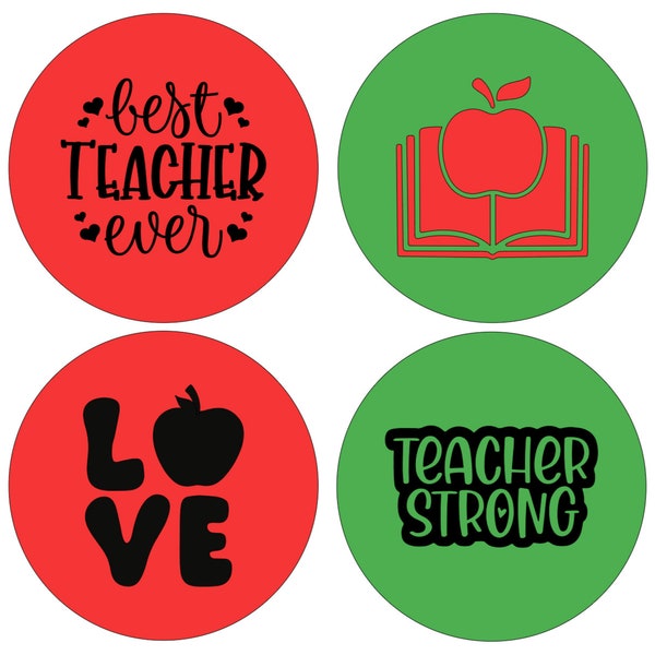 Teacher Appreciation Macaron Silk Stencils | Cake Pop Stencils