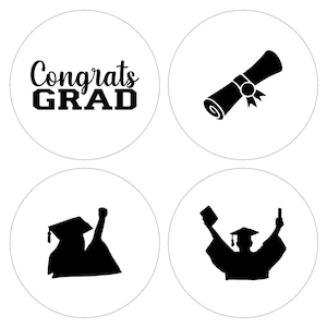 Graduation Macaron Silk Stencils | Cake Pop Stencils