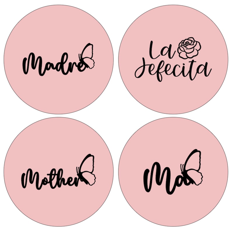 Mother's Day Macaron Stencils Cake Pop Stencils image 4