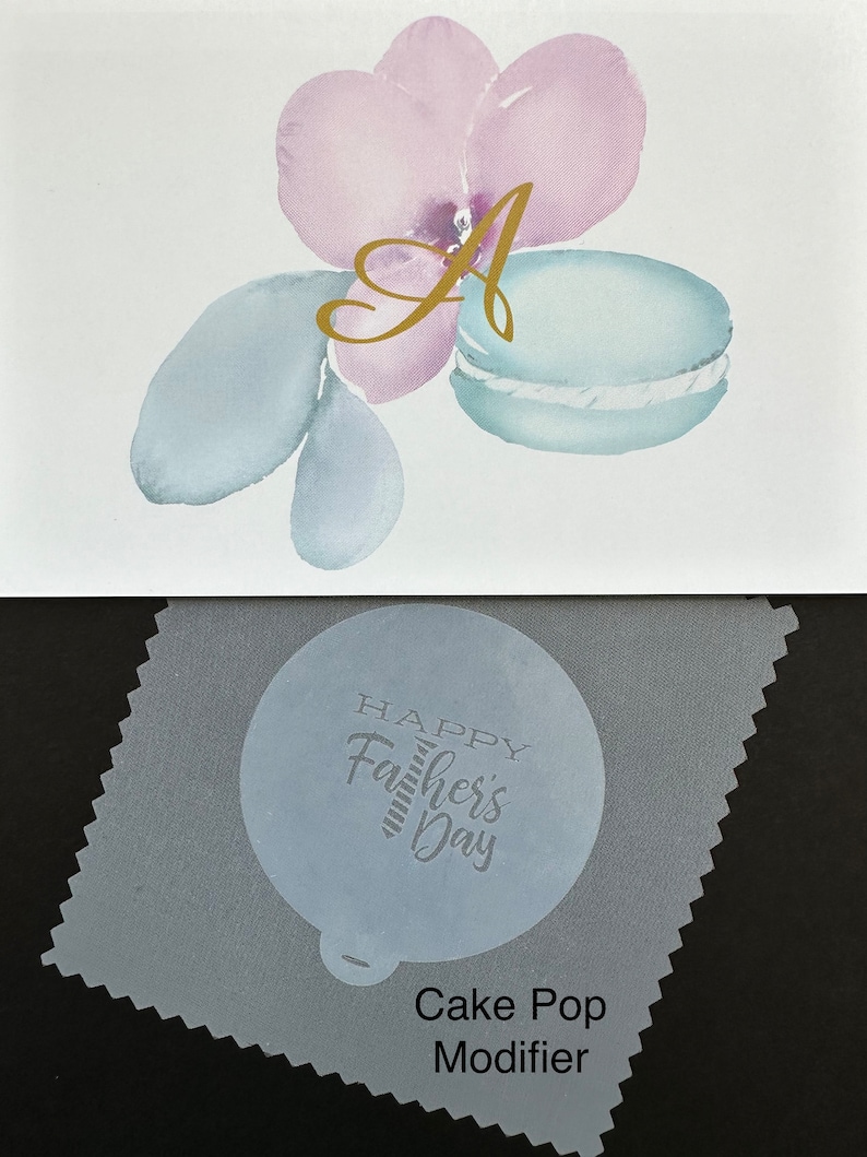 Mother's Day Macaron Stencils Cake Pop Stencils image 7