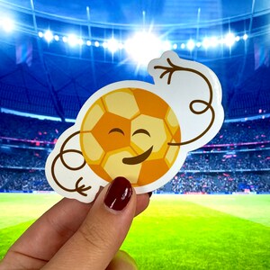Sunny the Soccer Player Sticker - Removable Vinyl Decal, Vinyl Sticker - Car Decal, Laptop Decal, Window or Bumper Sticker, Water Bottle