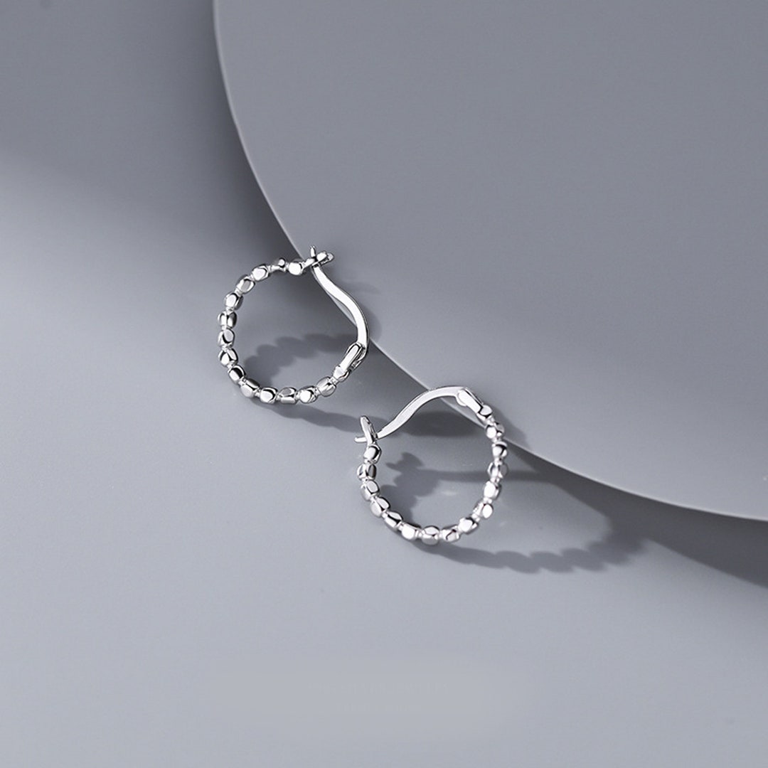 Hoop Earrings,simple Earrings,925 Sterling Silver Earrings
