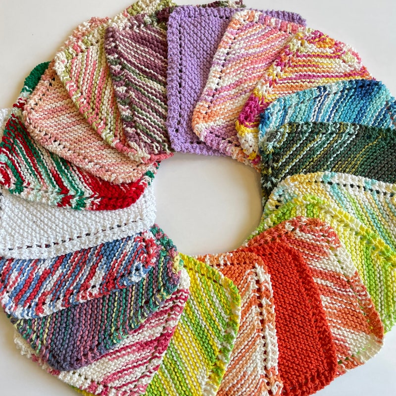 Knit Wash Clothes Patterns Etsy