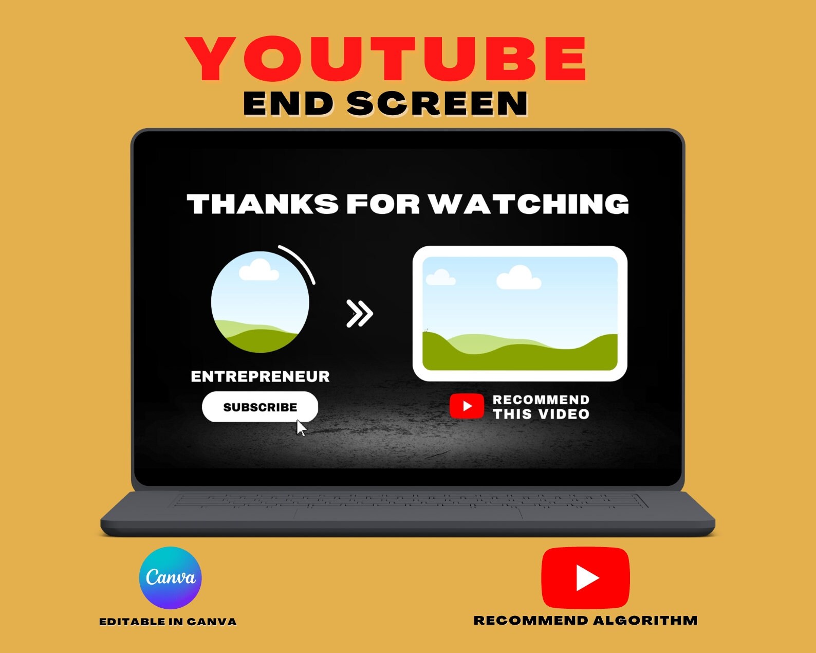 Youtube End Screen - Etsy
