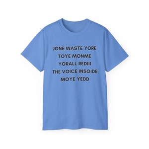 Blink 182-I Miss You Lyrics - Unisex Ultra Cotton Tee - Hilarious Emo Merch - Don&#39;t Waste Your Time - Voice Inside My Head - Sizes S - 3XL