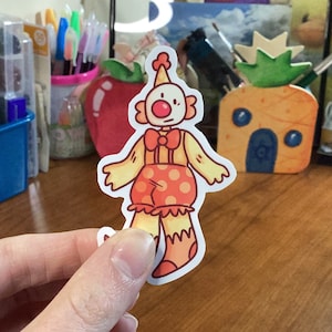 Clown Sticker, Waterproof Vinyl Sticker, Glossy