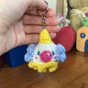 Crochet Clown Keychain, Amigurumi, Clown Core, Accessory