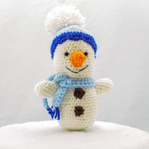 Crochet Snowman Doll, Crochet Amigurumi, Christmas, Handmade