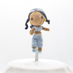 Crochet Doll that Resembles Princess Jasmine, Crochet Amigurumi, Handmade, Aladdin