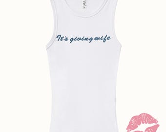 Mrs. Custom Embroidered Premium Tank and Panty Set